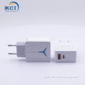 QC3.0 30W USB Wall Charger and PD 20W Type C Adapter - Fast Charging with EU, US, UK Plugs for Smartphones
